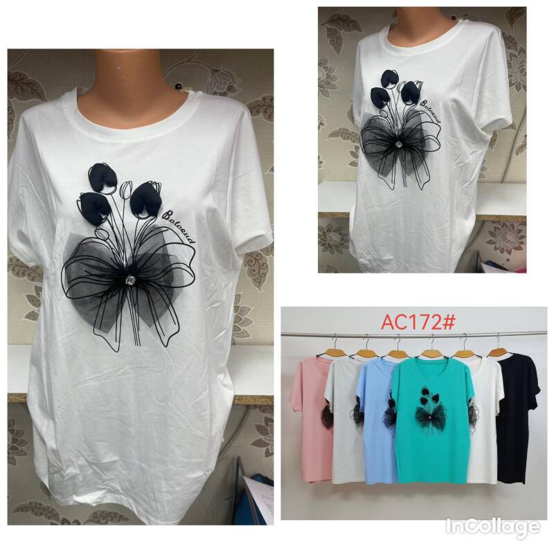 Bluzki damskie Roz L-3XL, Mix Kolor Paczka 12 szt
